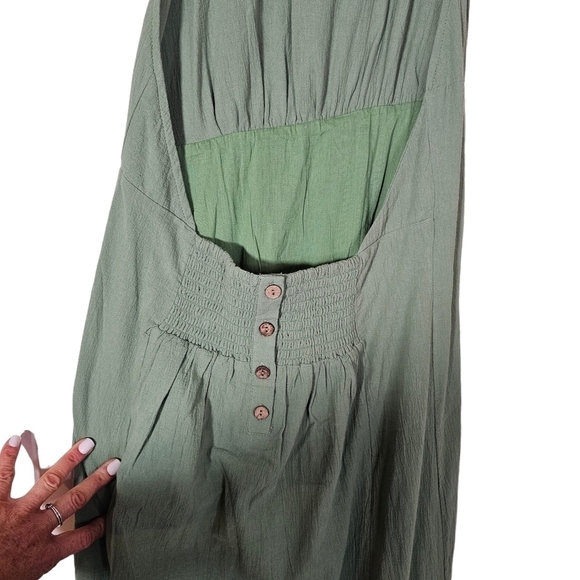 Free People Free-est Cotton Halter Midi Dress•M•NWOT - Picture 9 of 11